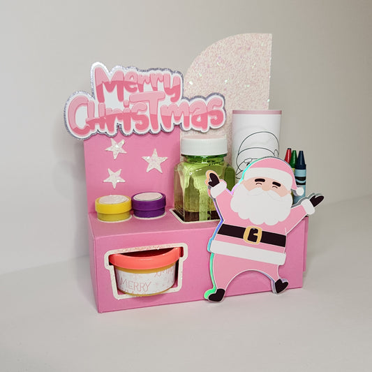 Santa Claus Activity Box, Christmas activity box, Santa party favor Christmas party favor