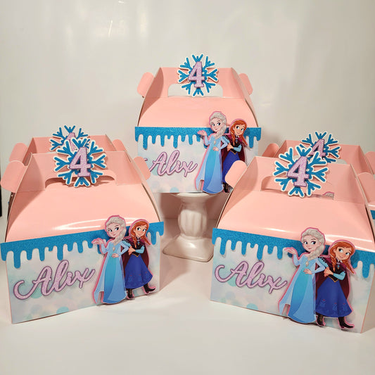 Frozen Gable boxes, Frozen party favors , Frozen birthday