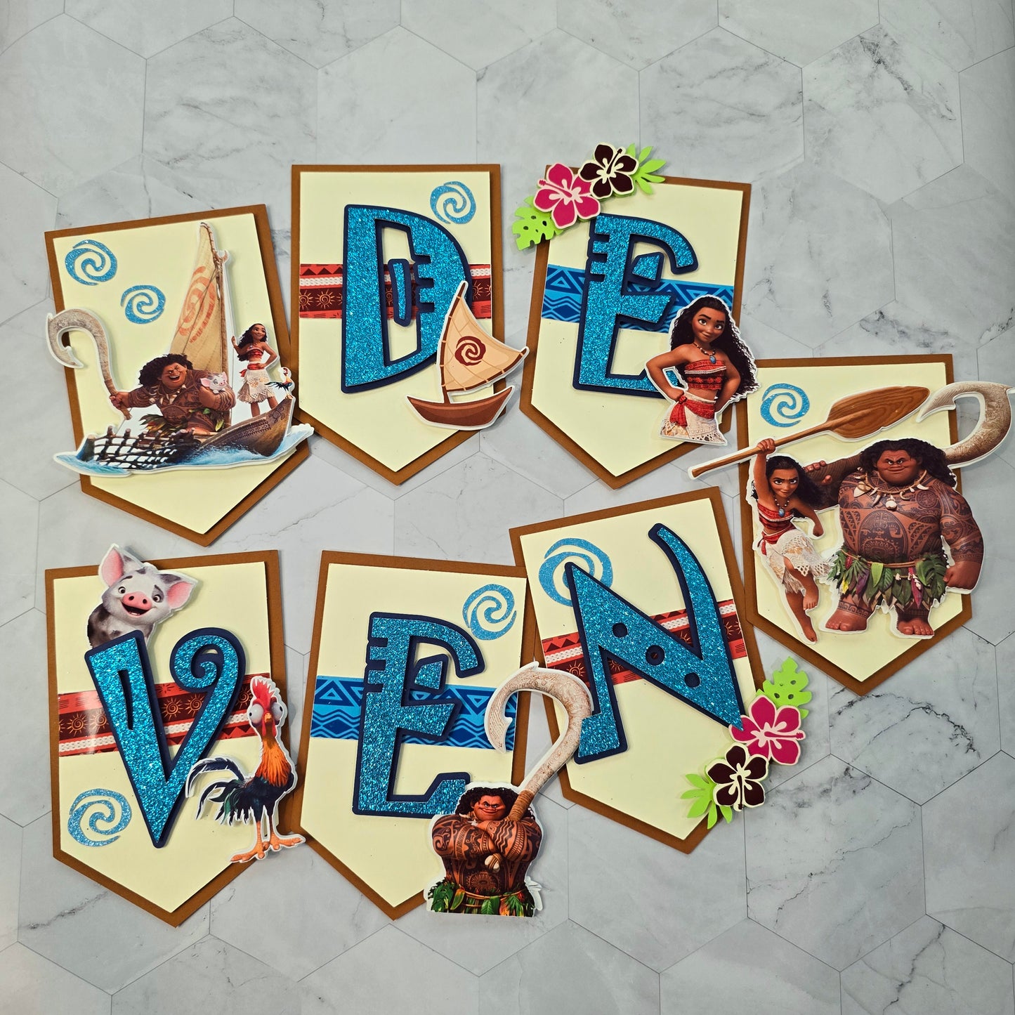 Vaiana banner, Vaiana theme banner,Vaiana party decoration, Vaiana banner