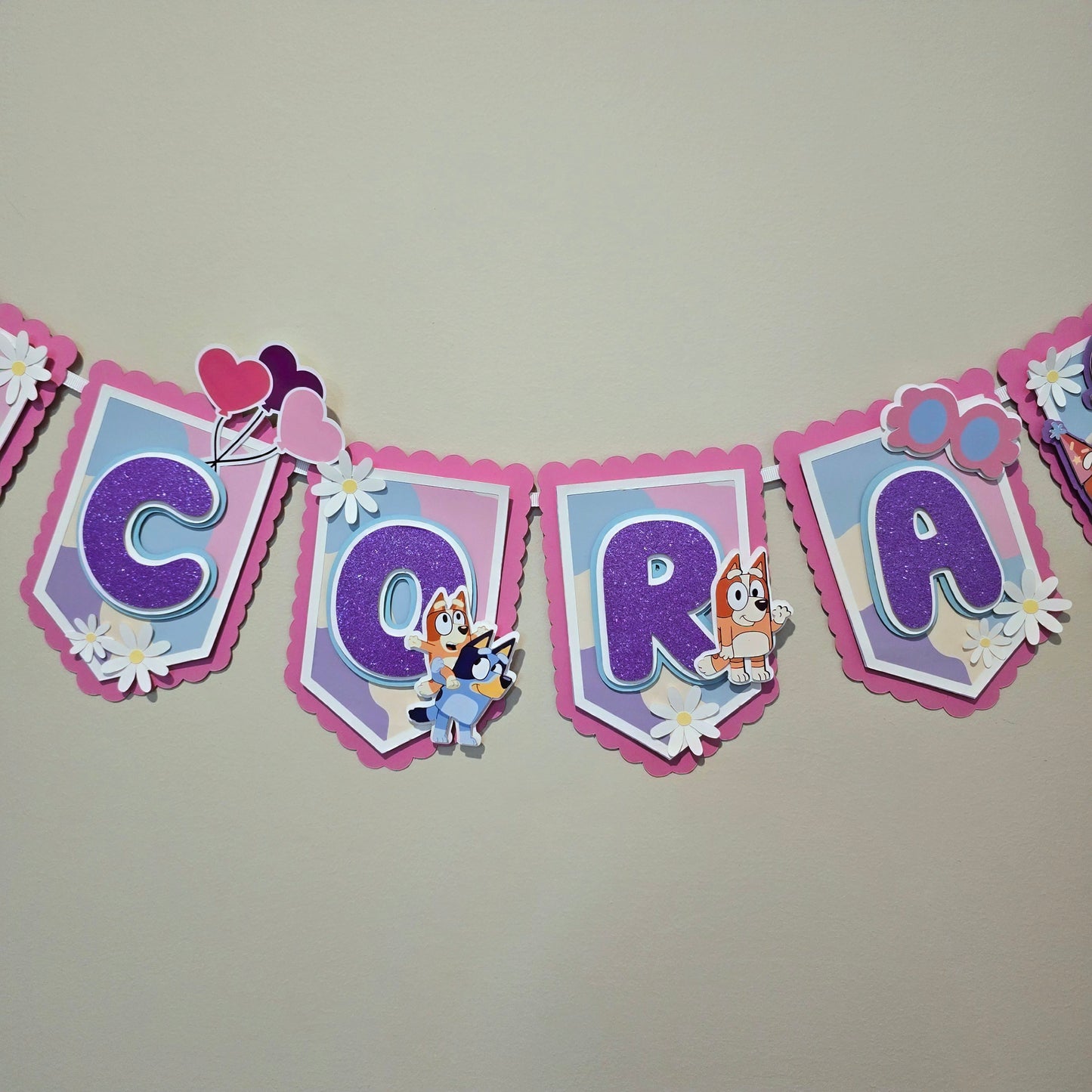 Bluey banner, Bluey theme banner, Bluey party decoration