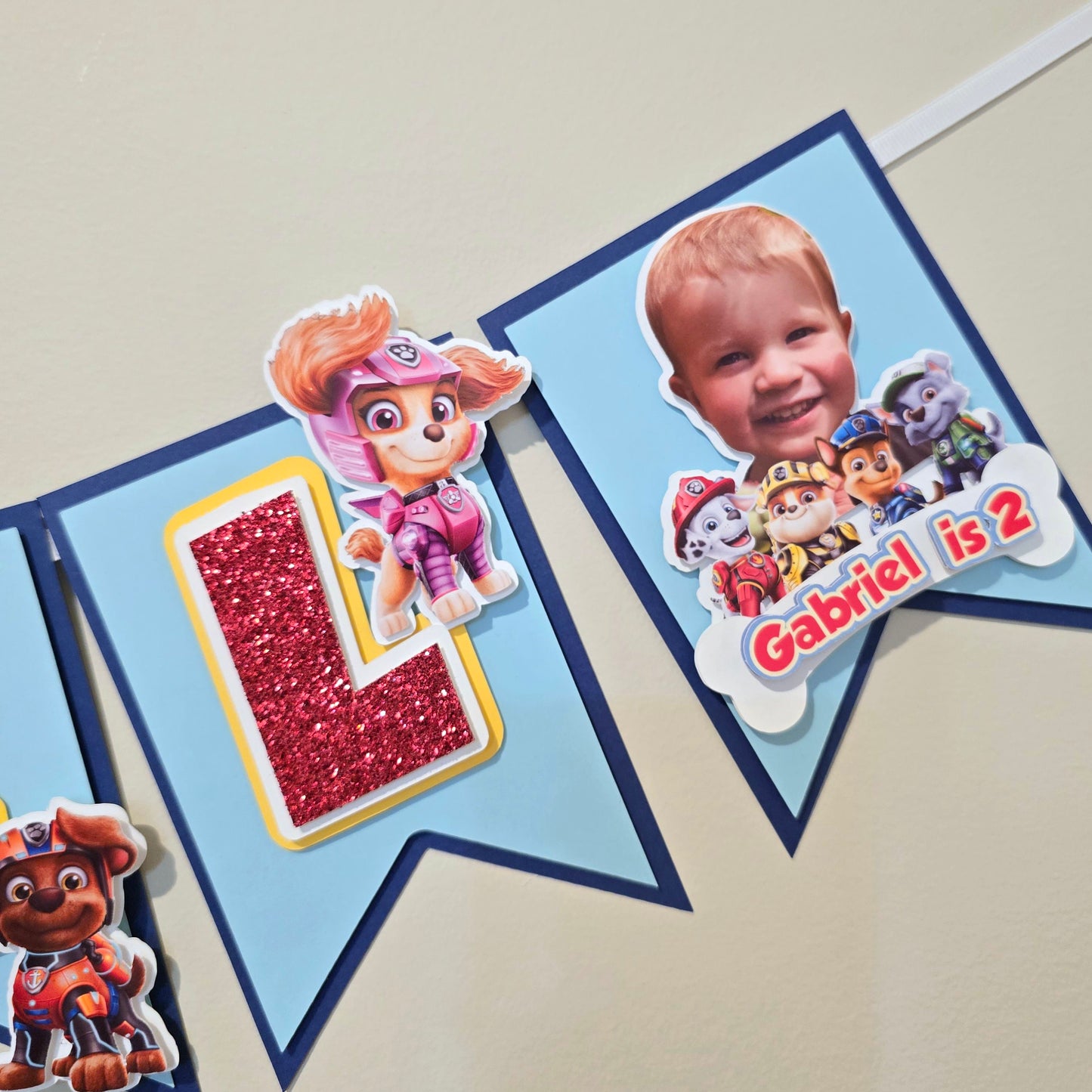 Paw Patrol banner, Paw Patrol theme banner, Paw Patrol party decoration