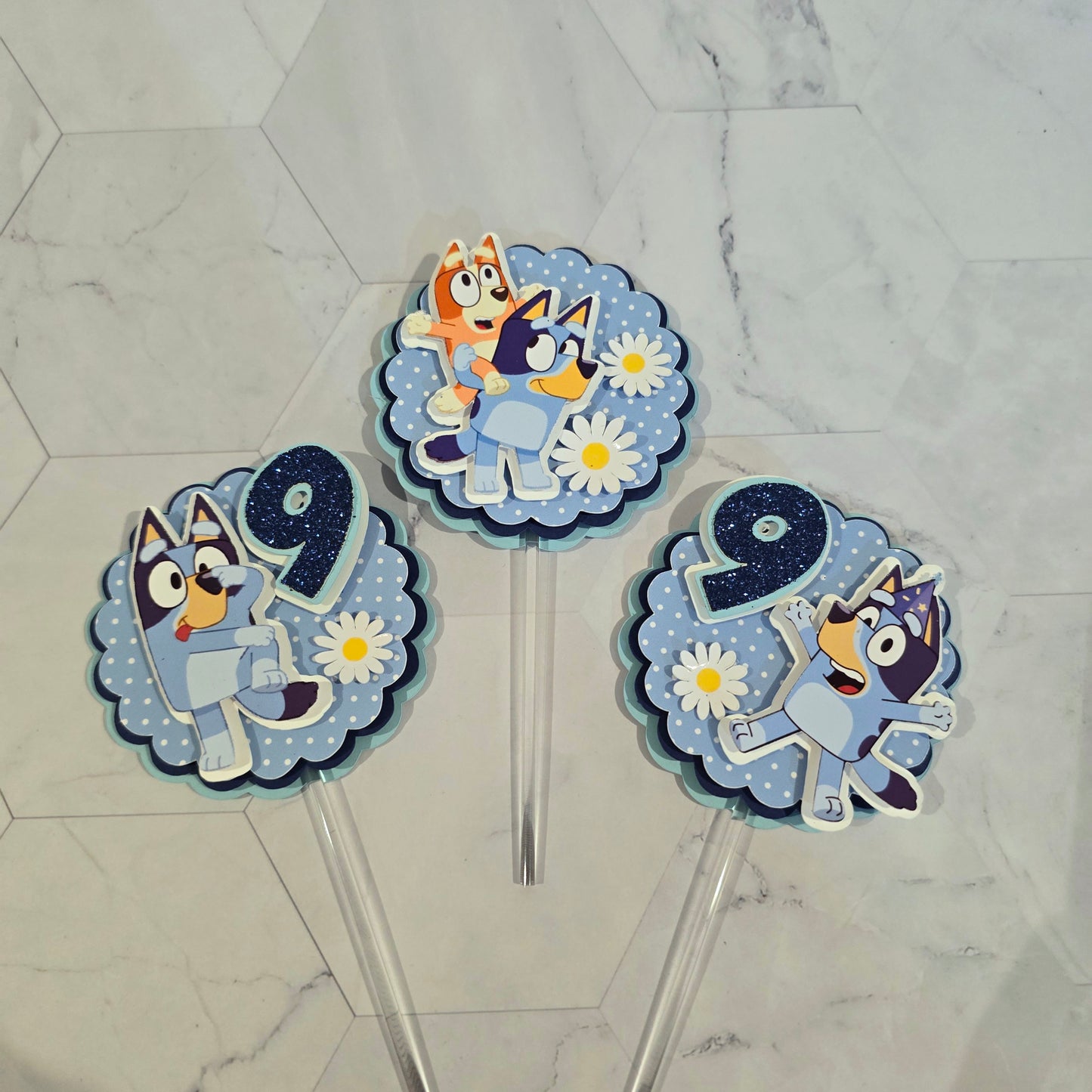 Bluey Cupcake Topper, Bluey cupcake decor, Bluey birthday