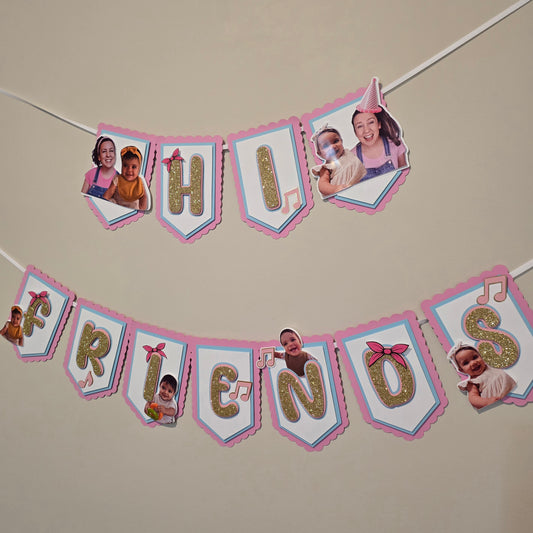 Ms Rachel banner, Ms Rachel theme banner,Ms Rachel party decoration, Hi Friends banner