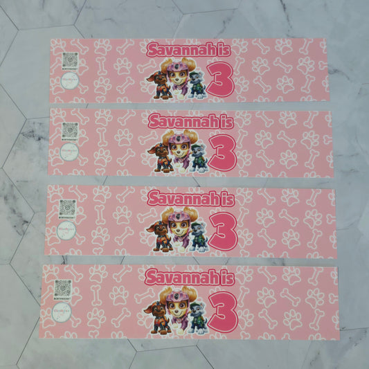 Water bottle labels custom design