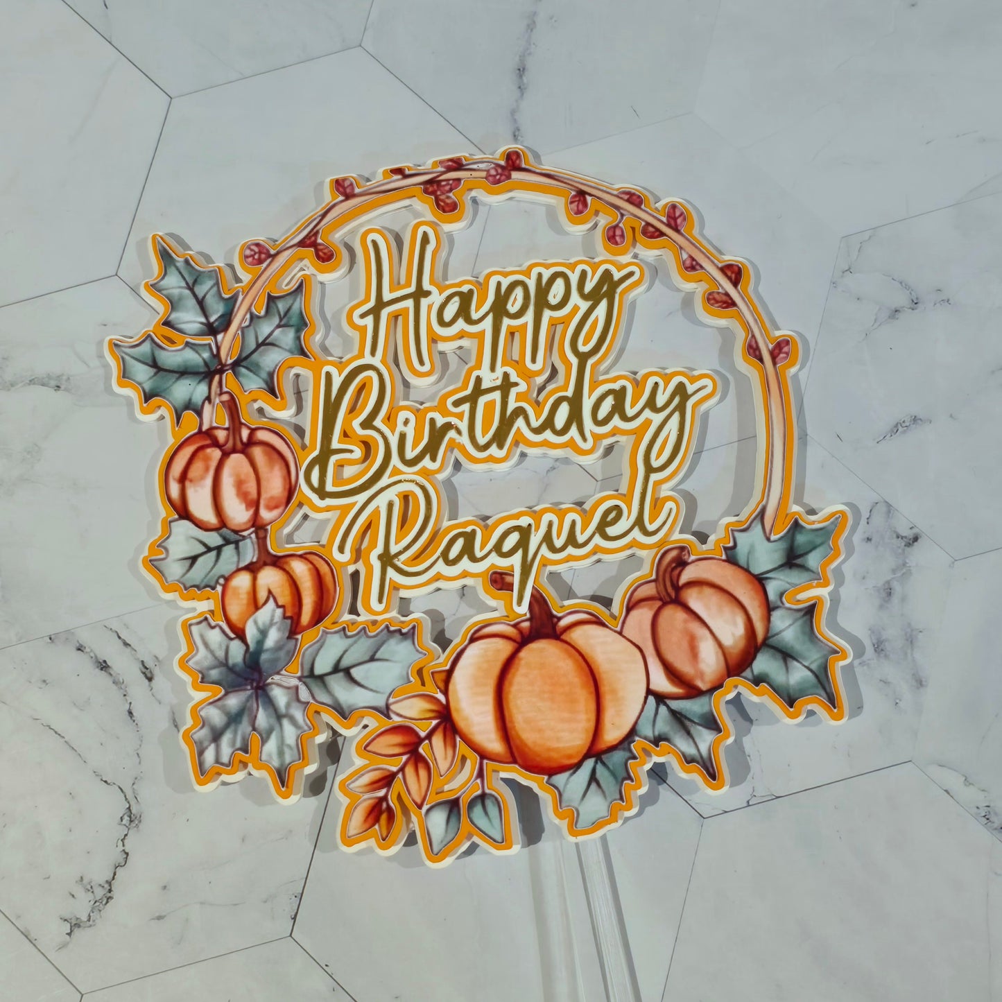 Fall Cake topper, Autumn theme party, autumn party theme
