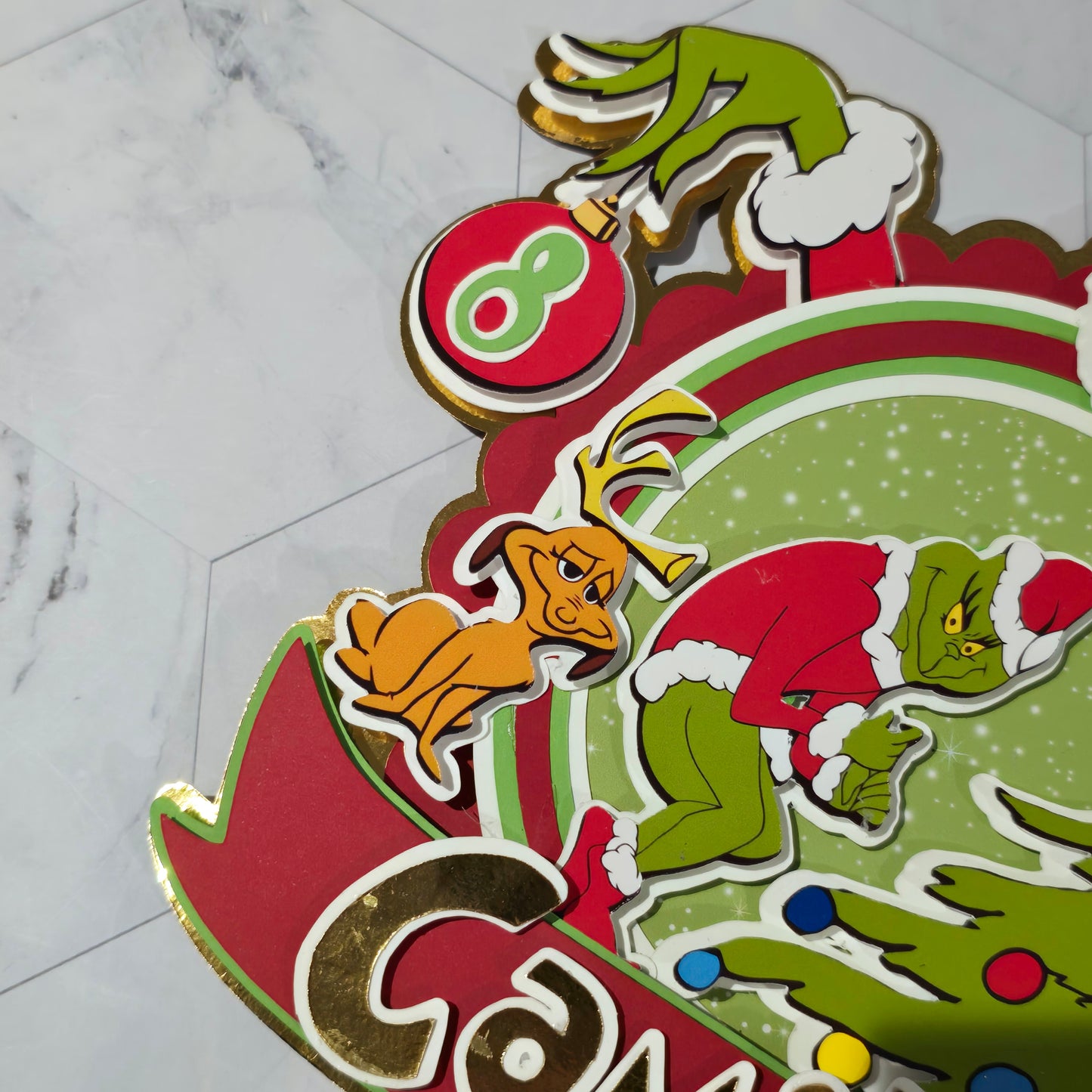 Grinch Cake topper, Grinch theme party, Grinch party theme