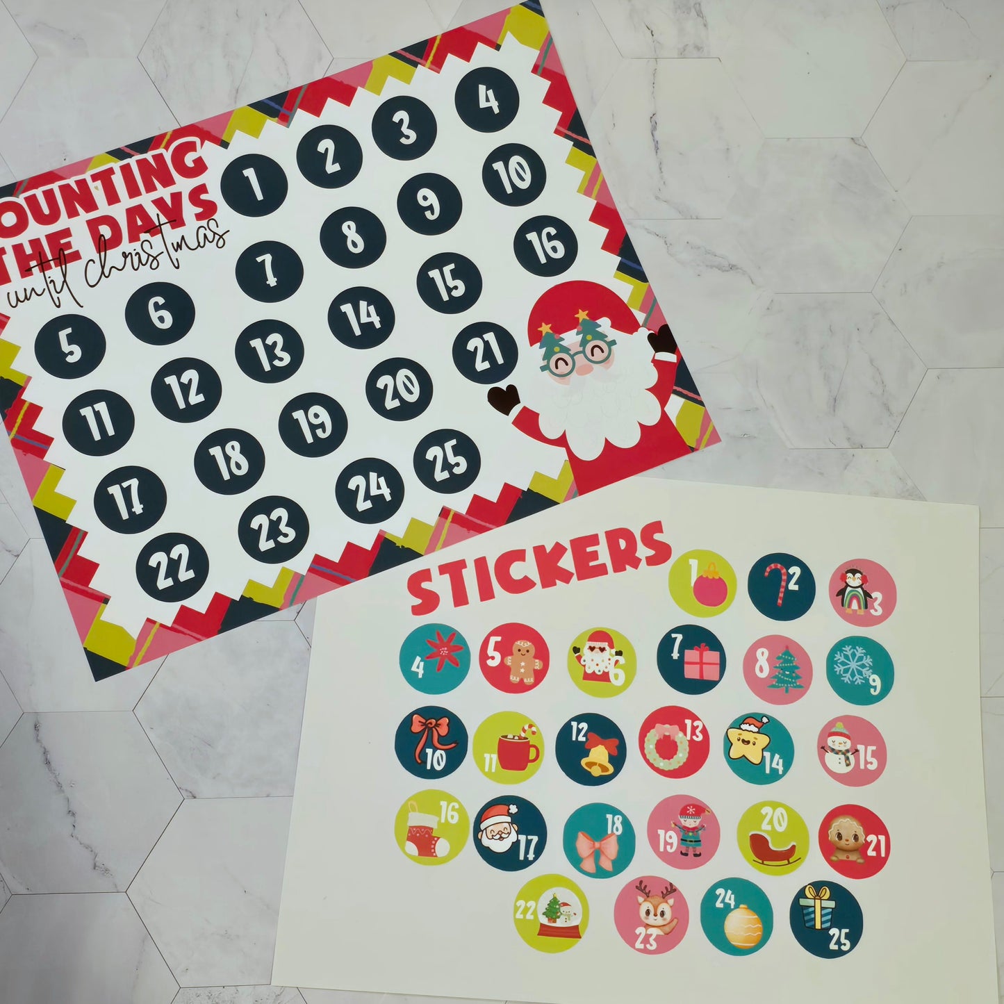 Christmas Activity Pack for Kids – Coloring Book, Santa Letter, Countdown, Placemats & Stickers