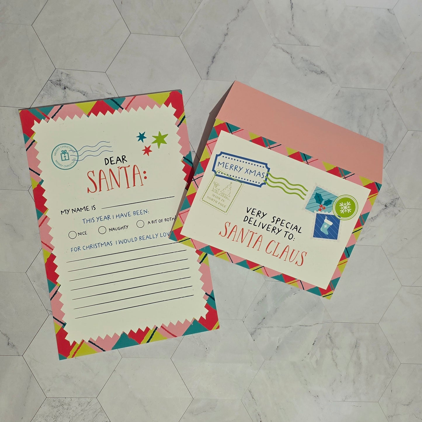 Christmas Activity Pack for Kids – Coloring Book, Santa Letter, Countdown, Placemats & Stickers