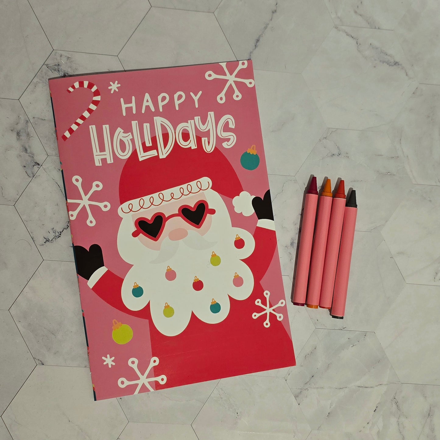 Christmas Activity Pack for Kids – Coloring Book, Santa Letter, Countdown, Placemats & Stickers