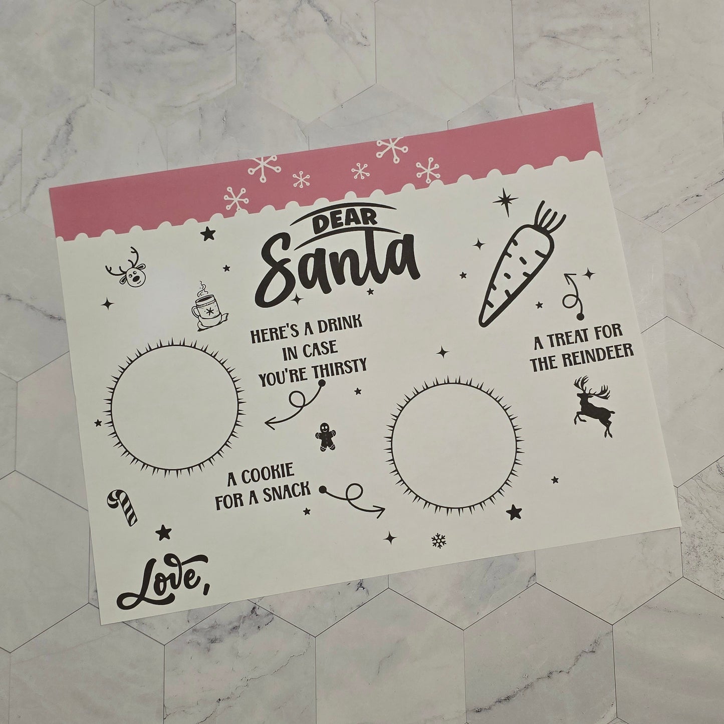 Christmas Activity Pack for Kids – Coloring Book, Santa Letter, Countdown, Placemats & Stickers
