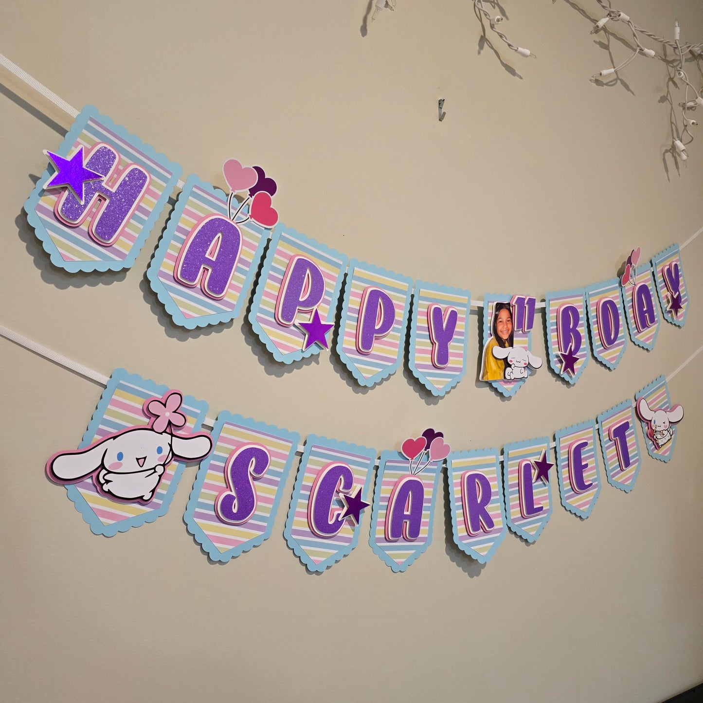Cinnamoroll banner, Cinnamoroll theme banner, Cinnamoroll party decoration