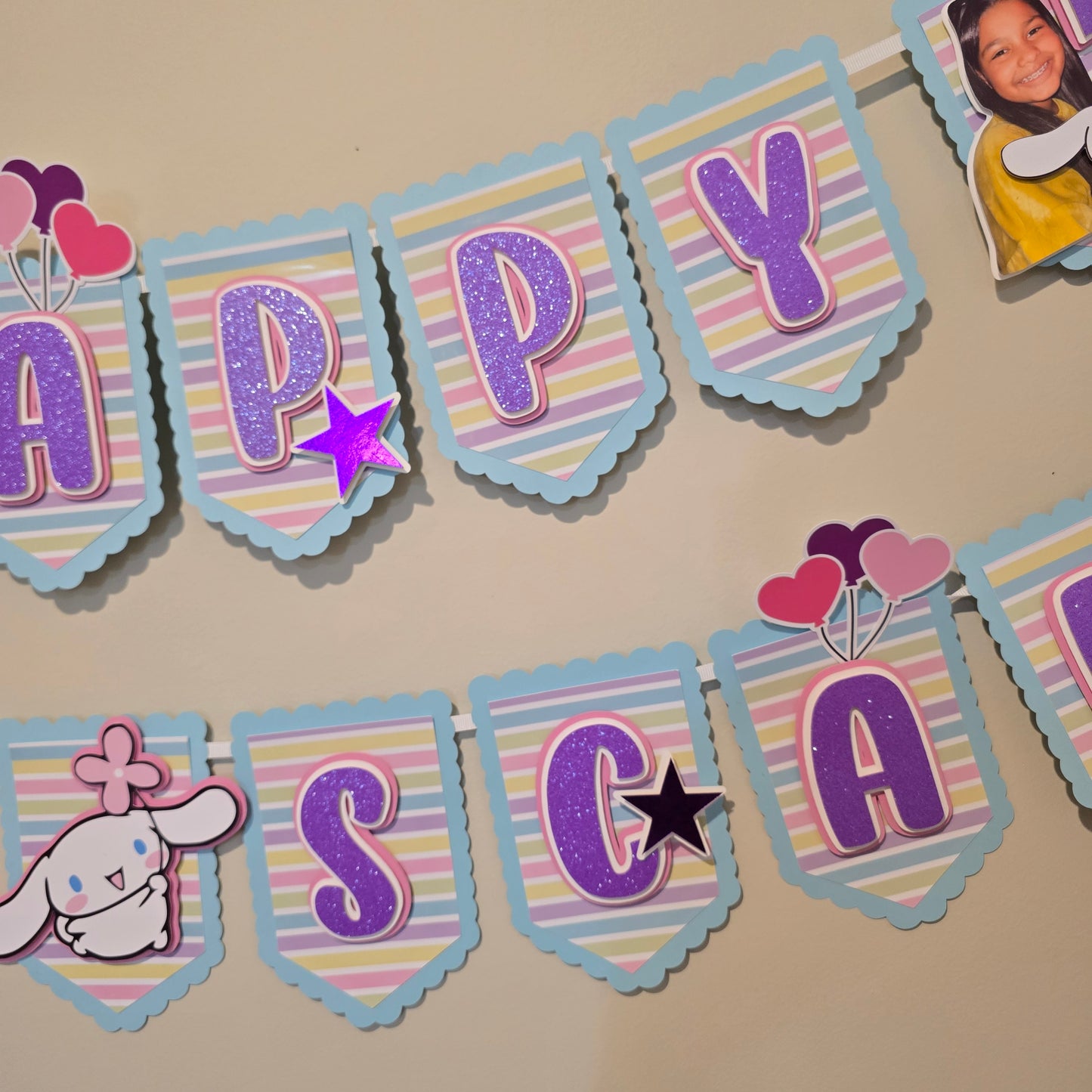 Cinnamoroll banner, Cinnamoroll theme banner, Cinnamoroll party decoration