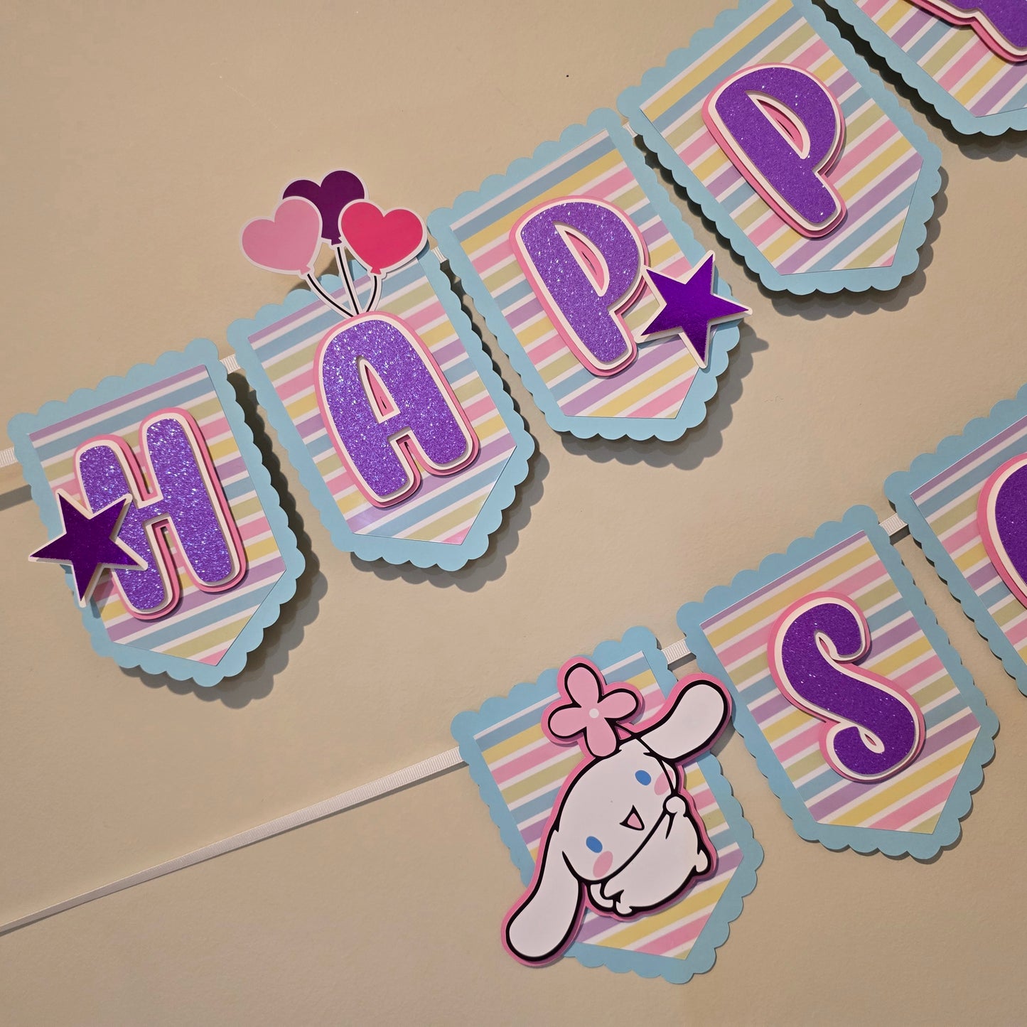 Cinnamoroll banner, Cinnamoroll theme banner, Cinnamoroll party decoration