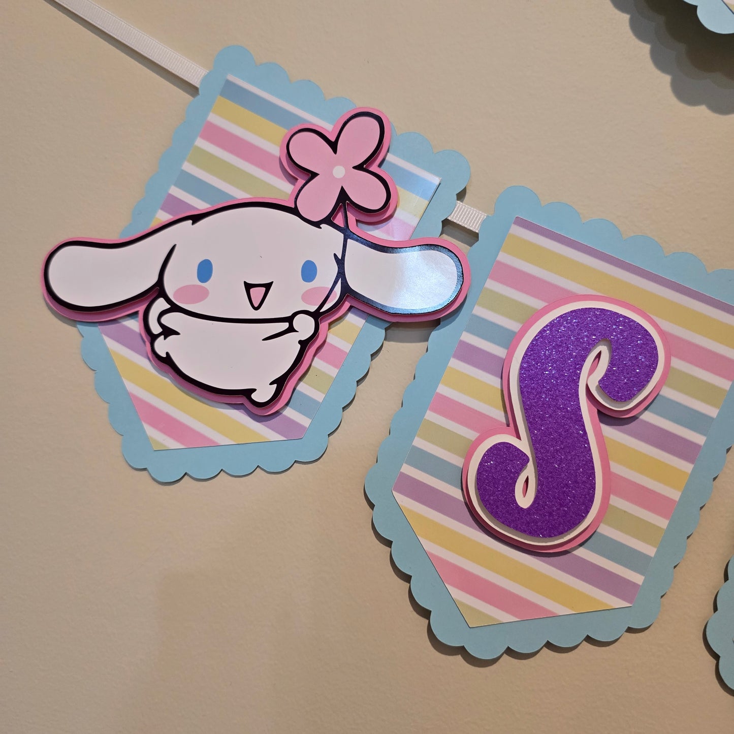 Cinnamoroll banner, Cinnamoroll theme banner, Cinnamoroll party decoration