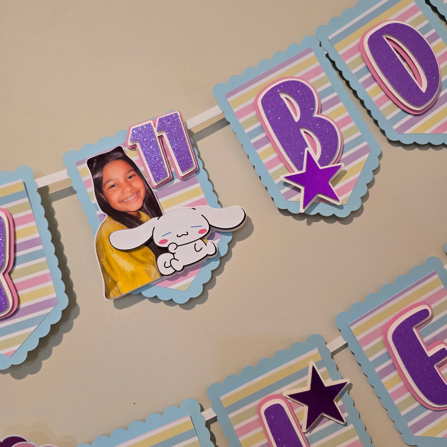 Cinnamoroll banner, Cinnamoroll theme banner, Cinnamoroll party decoration