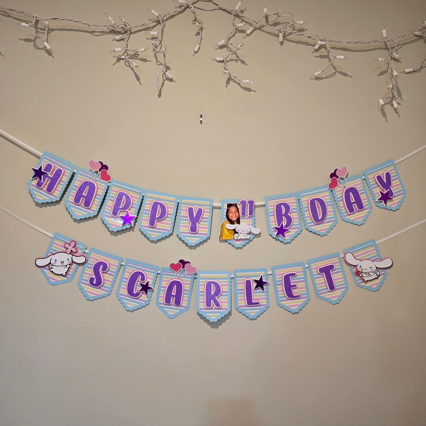 Cinnamoroll banner, Cinnamoroll theme banner, Cinnamoroll party decoration