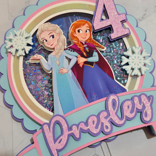 Ice Princess Cake topper, Ice Princess Cake topper, Ice princess birthday