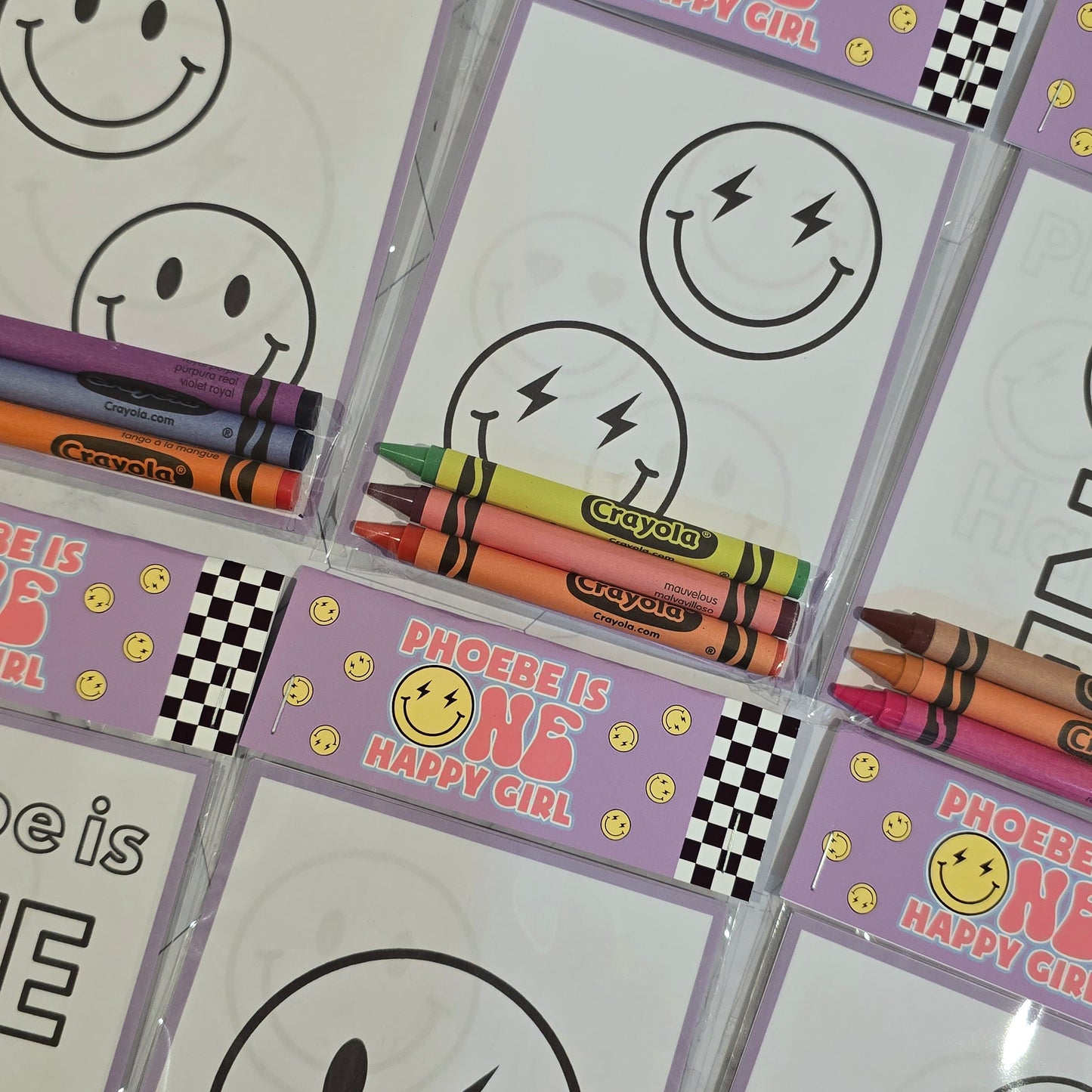 One happy Girl coloring books, One happy Girl coloring pages, One happy girl party favors