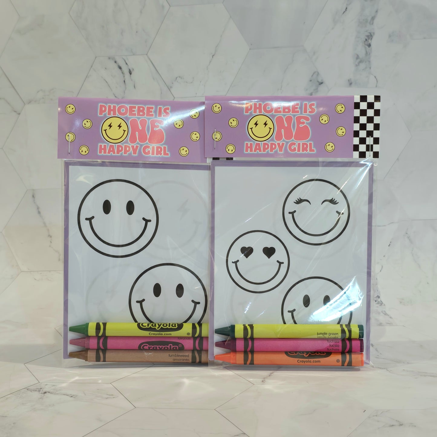 One happy Girl coloring books, One happy Girl coloring pages, One happy girl party favors