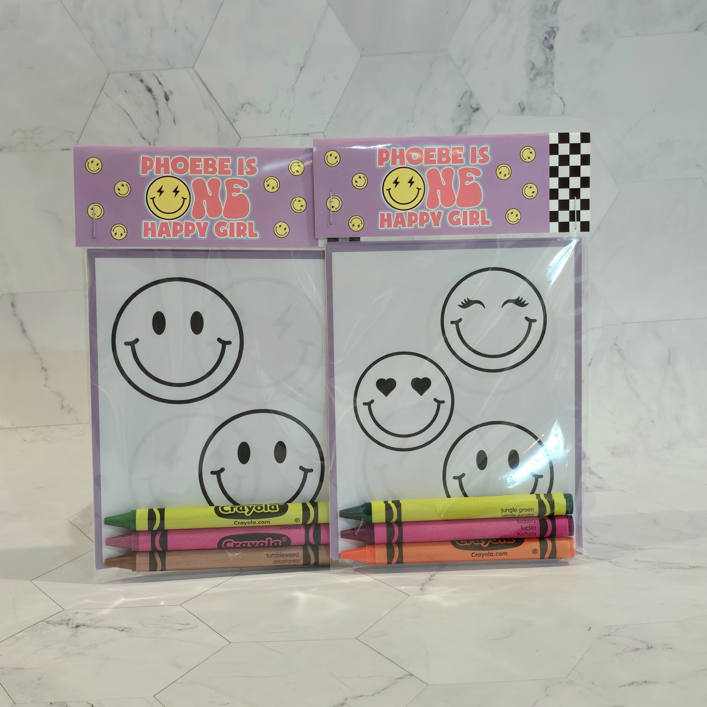 One happy Girl coloring books, One happy Girl coloring pages, One happy girl party favors