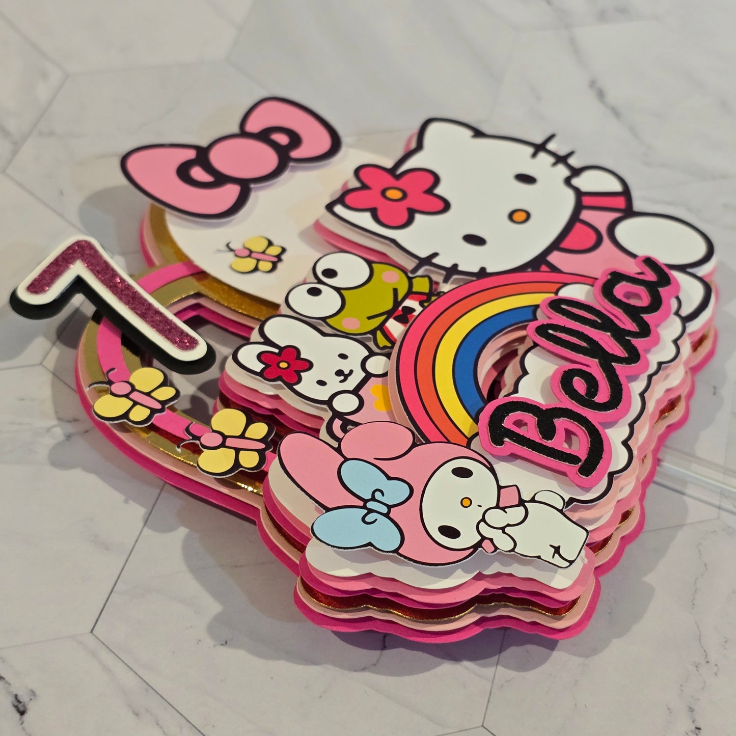 Hello Kitty and friends Cake topper, Sanrio Cake topper,Hello Kitty party theme, Hello Kitty birthday