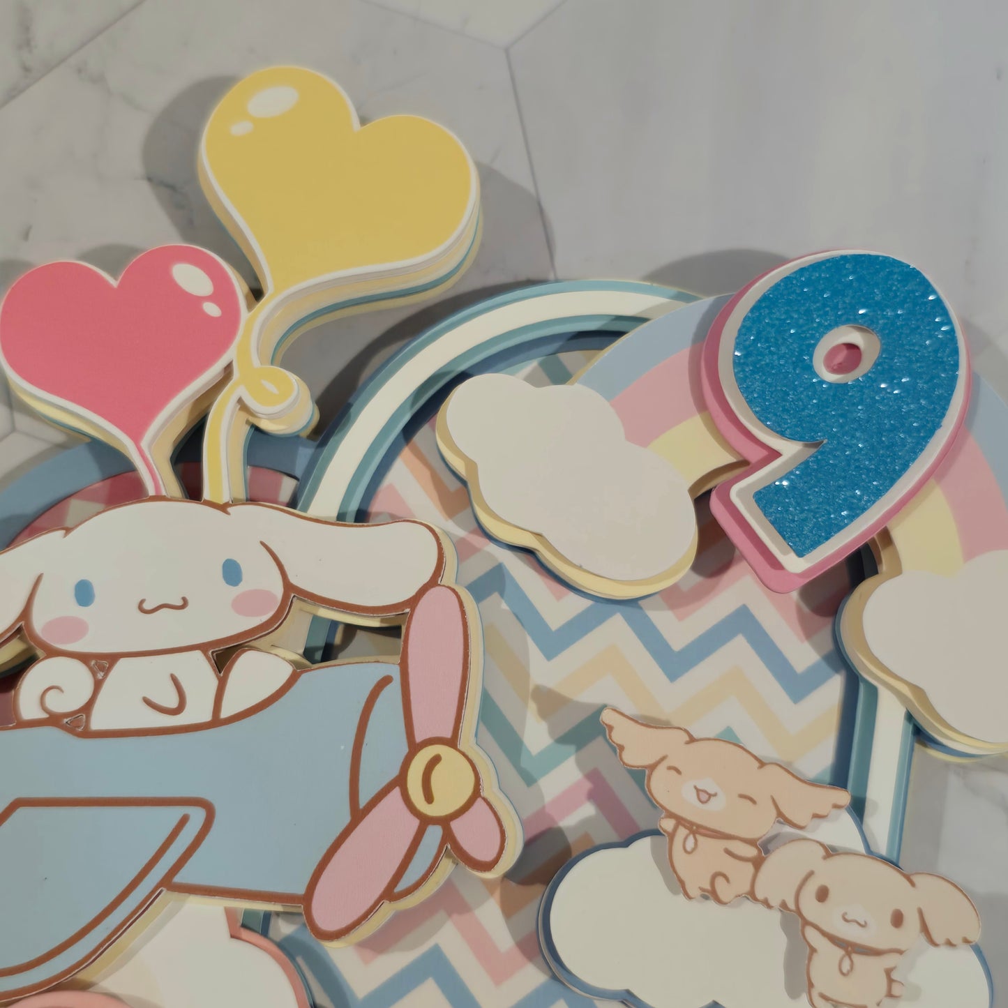 Cinnamoroll Cake topper, Cinnamoroll topper,Cinnamoroll party theme, Sanrio birthday