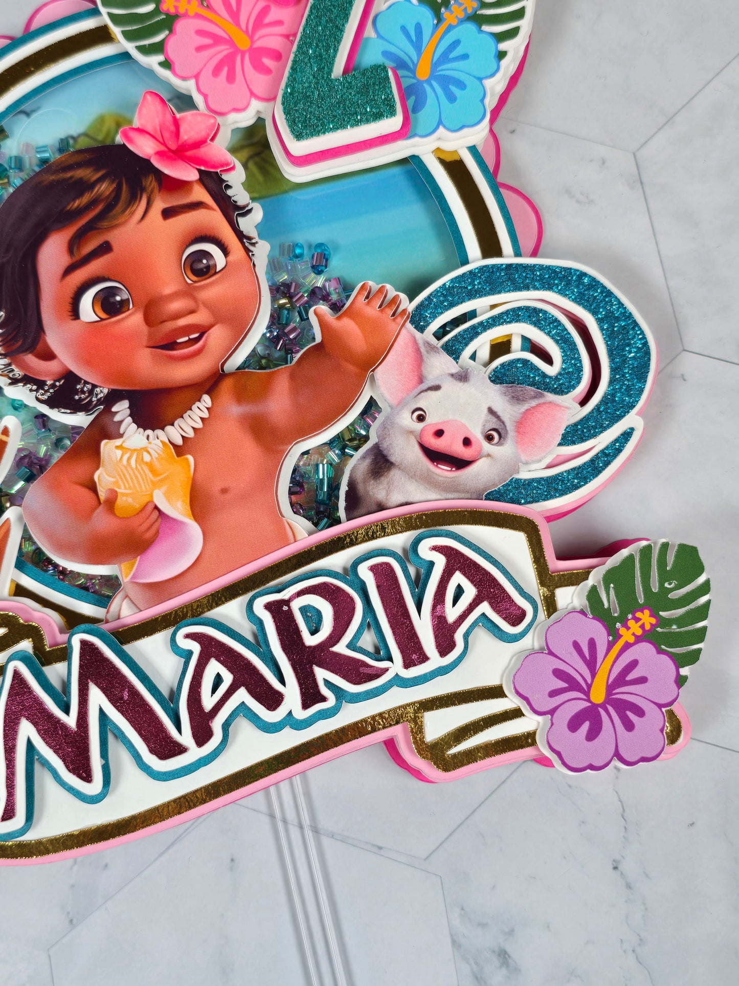 Baby Vaiana Cake topper, Baby Vaiana theme party,Princess party theme