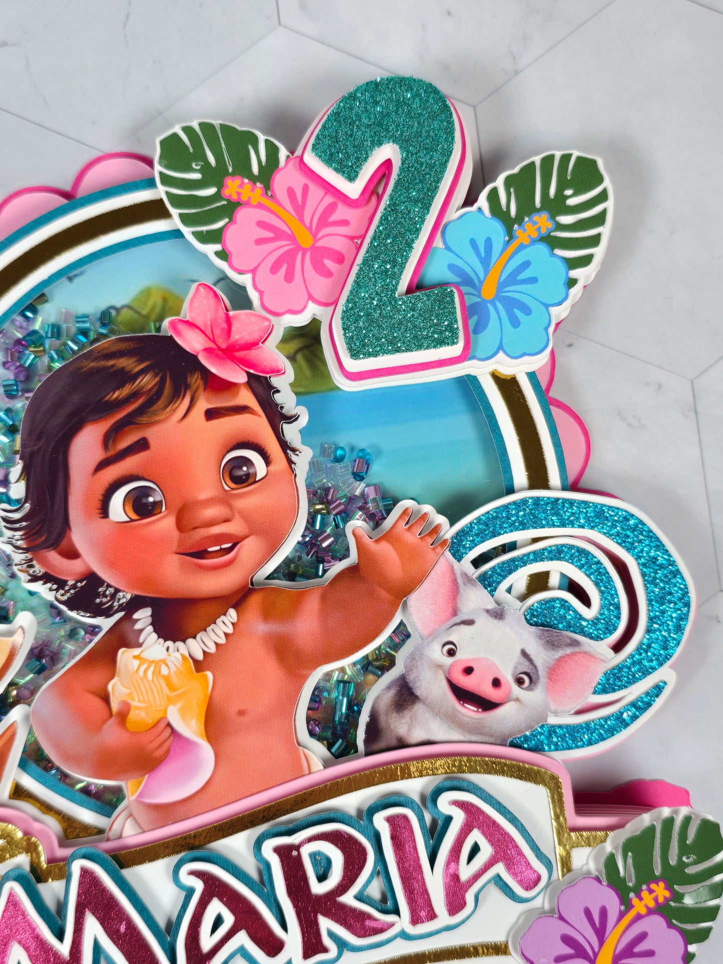 Baby Vaiana Cake topper, Baby Vaiana theme party,Princess party theme