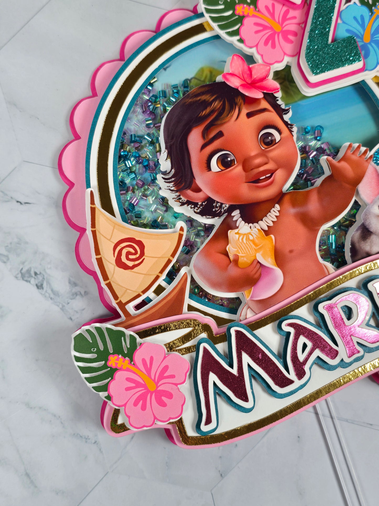 Baby Vaiana Cake topper, Baby Vaiana theme party,Princess party theme