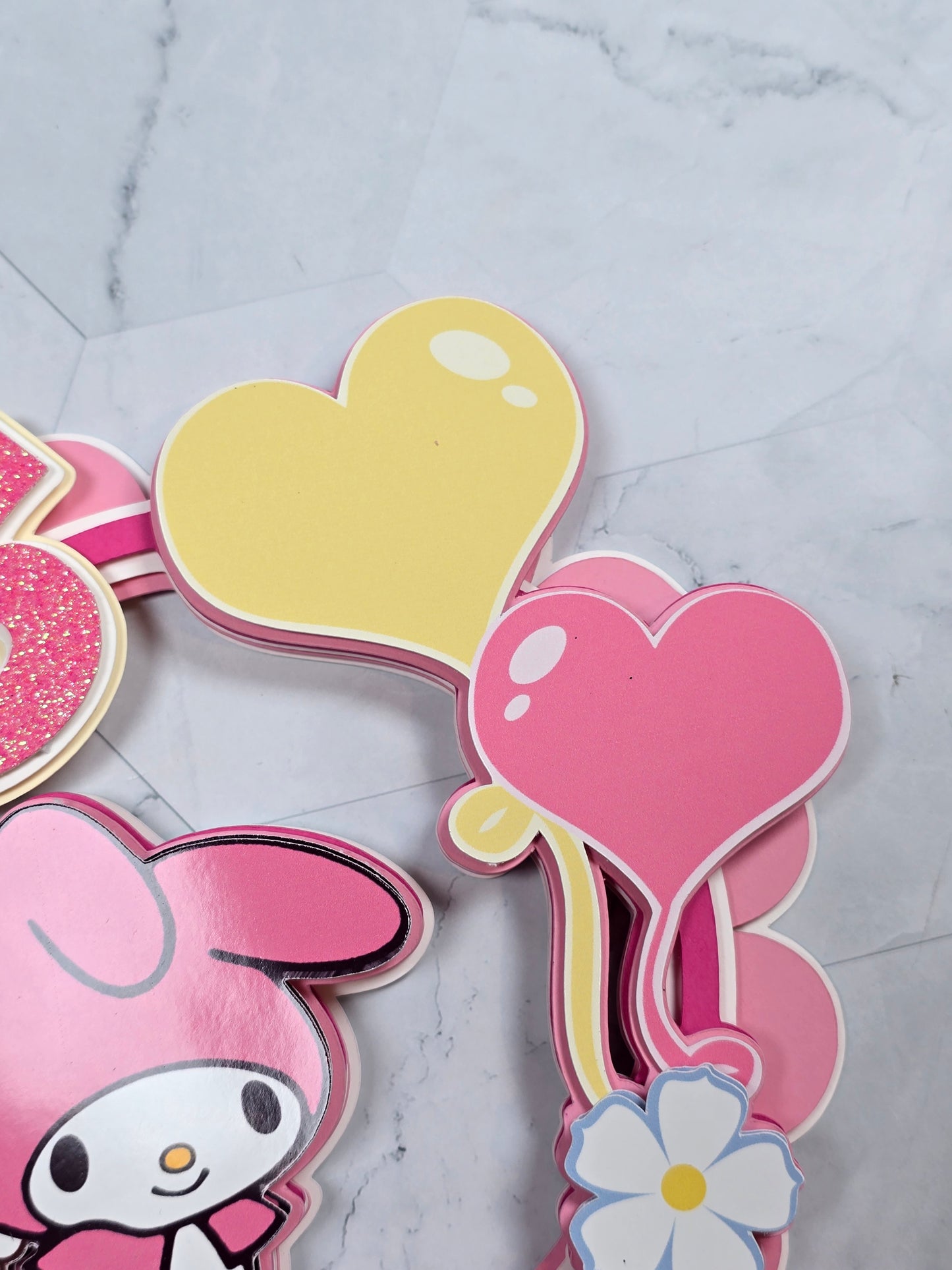 My Melody Cake topper, My Melody topper, My Melody party theme, Sanrio birthday