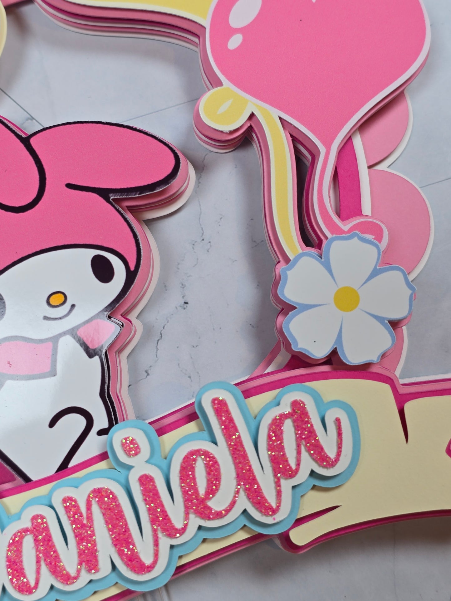 My Melody Cake topper, My Melody topper, My Melody party theme, Sanrio birthday