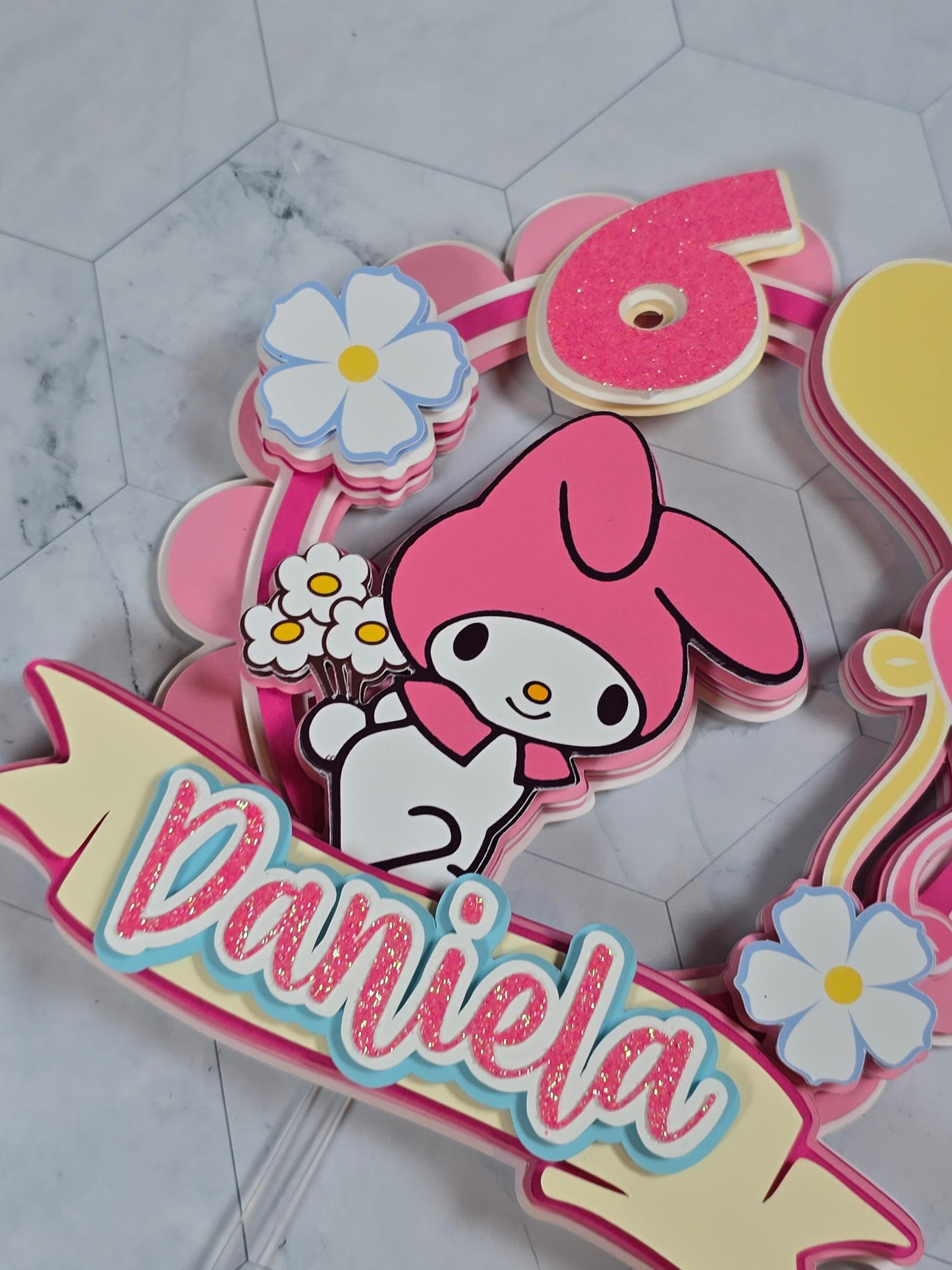 My Melody Cake topper, My Melody topper, My Melody party theme, Sanrio birthday