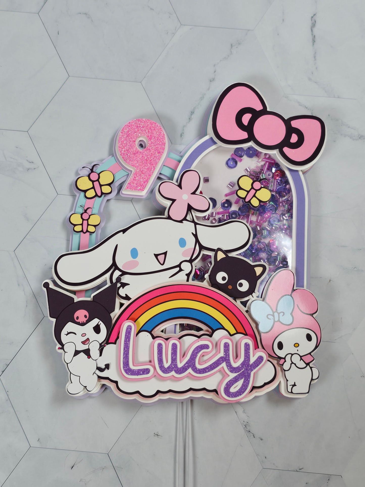 Cinnamoroll Cake topper, Cinnamoroll and friends topper,Cinnamoroll party theme, Sanrio birthday