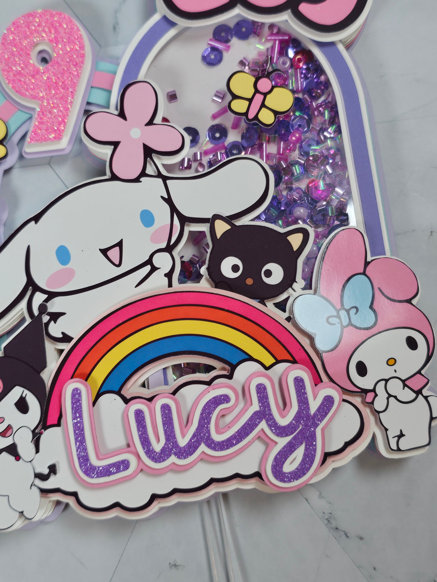 Cinnamoroll Cake topper, Cinnamoroll and friends topper,Cinnamoroll party theme, Sanrio birthday