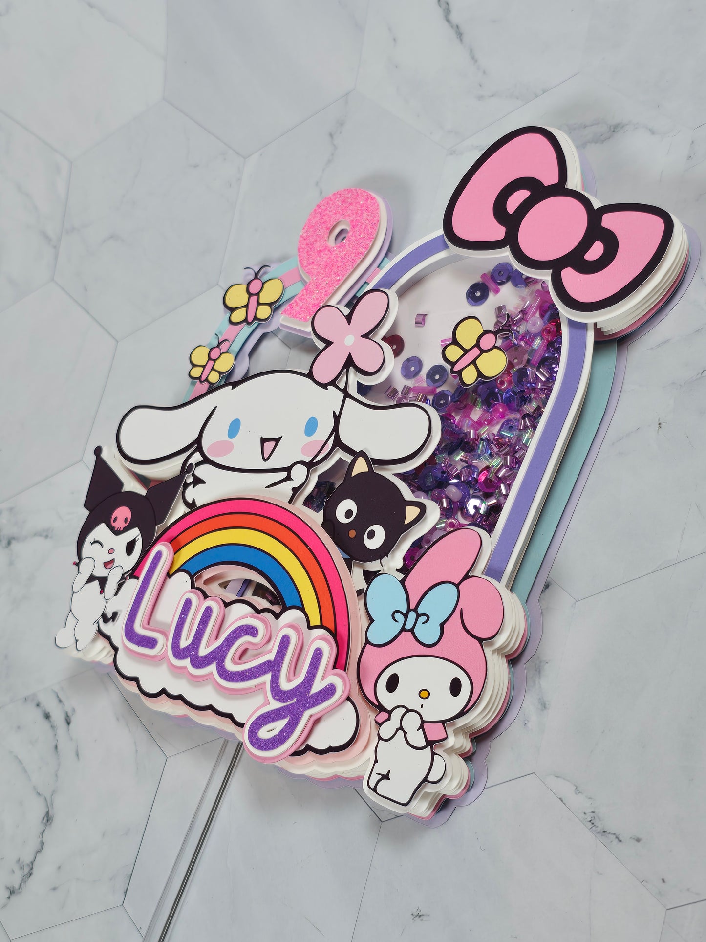 Cinnamoroll Cake topper, Cinnamoroll and friends topper,Cinnamoroll party theme, Sanrio birthday
