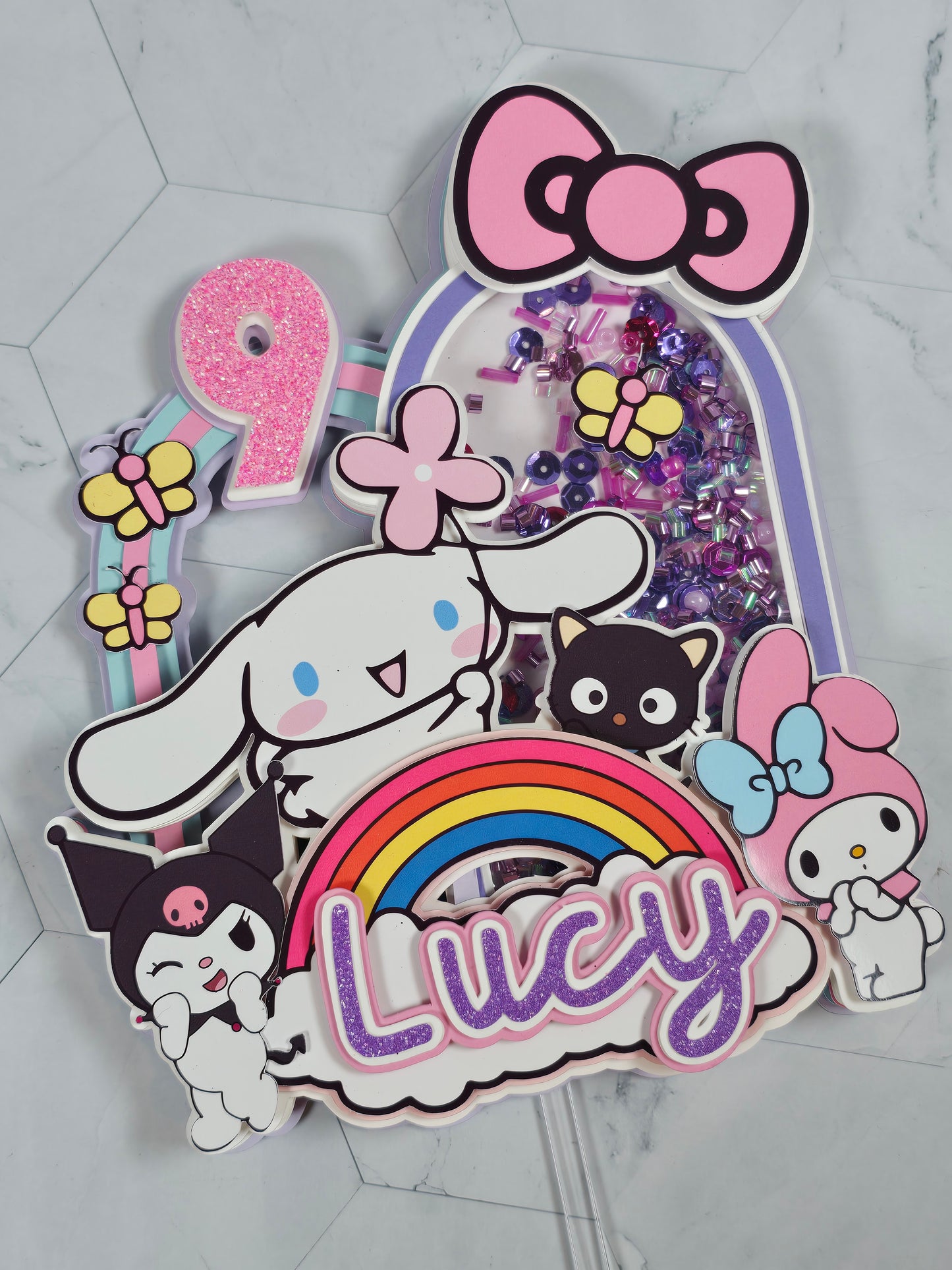Cinnamoroll Cake topper, Cinnamoroll and friends topper,Cinnamoroll party theme, Sanrio birthday