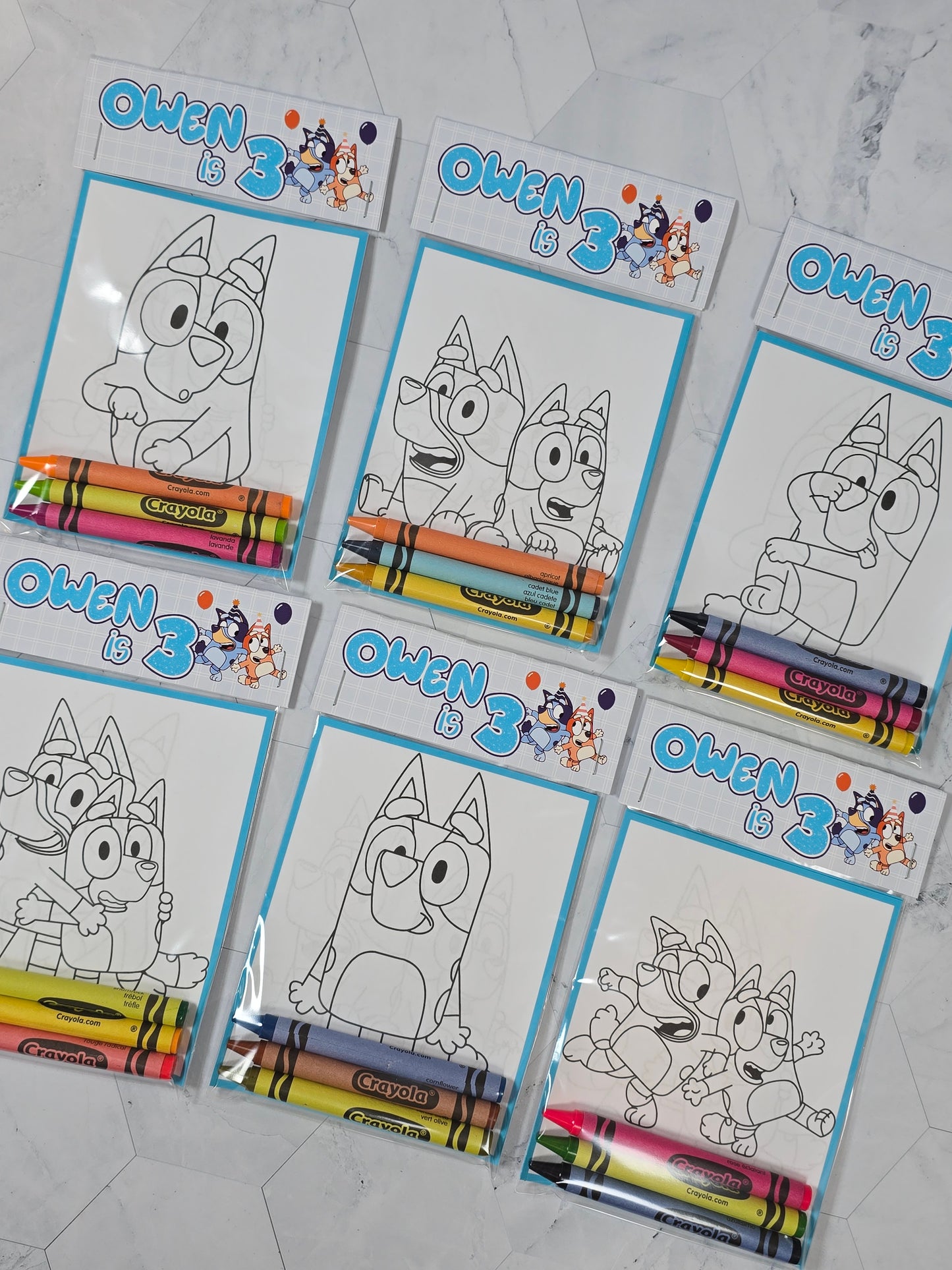 Bluey Coloring books, Bluey party favors, Bluey birthday