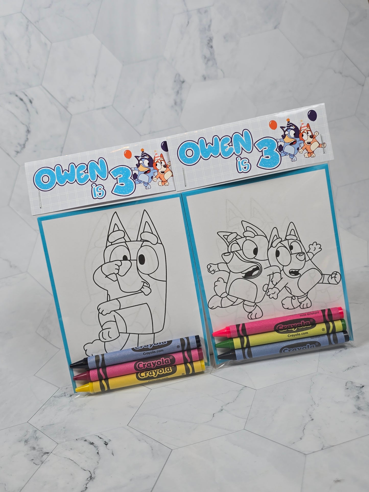 Bluey Coloring books, Bluey party favors, Bluey birthday