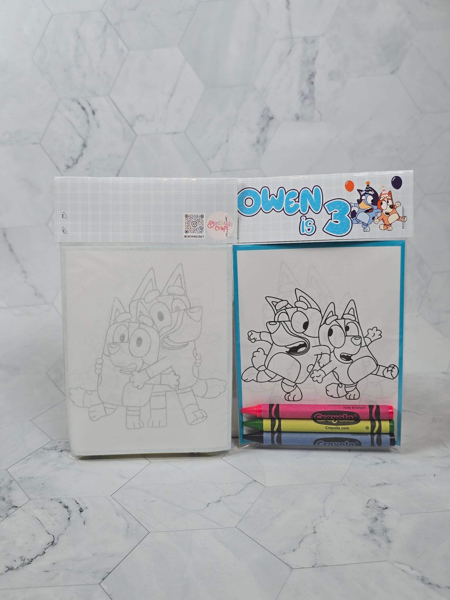 Bluey Coloring books, Bluey party favors, Bluey birthday