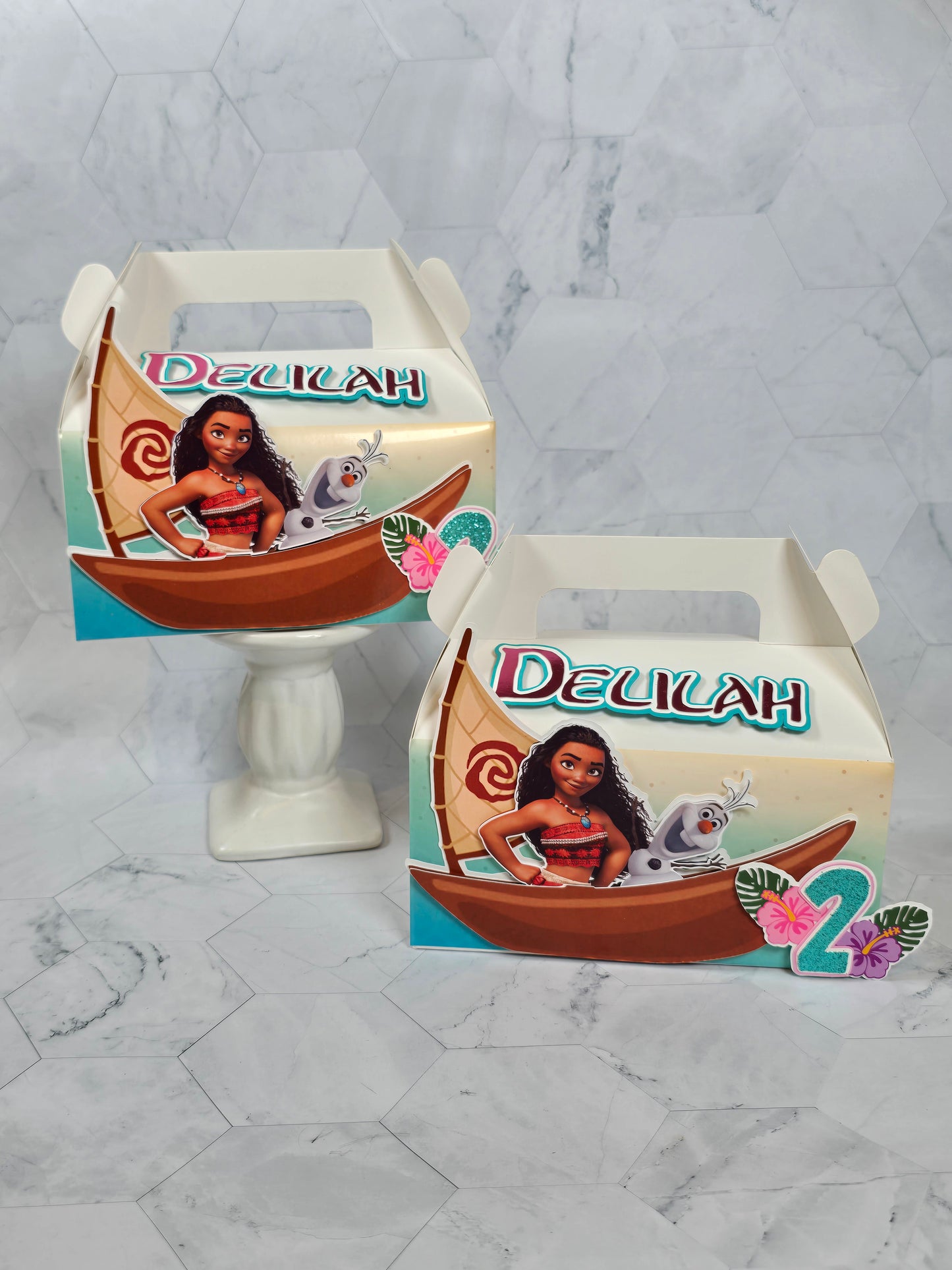 Vaiana Gable boxes, Vaiana party favors , Vaiana birthday
