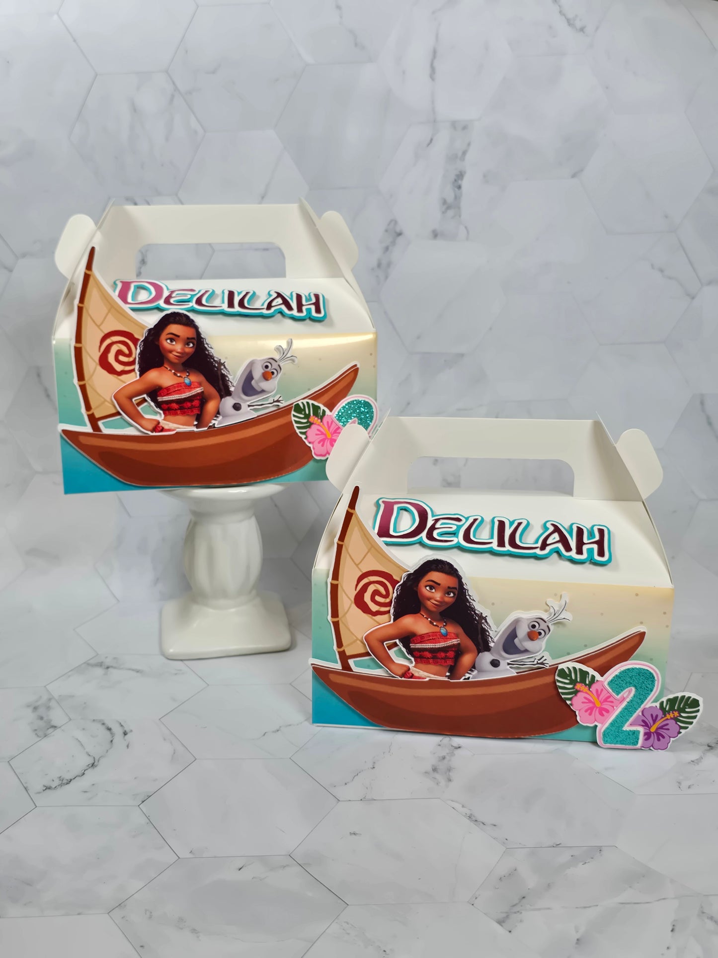 Vaiana Gable boxes, Vaiana party favors , Vaiana birthday