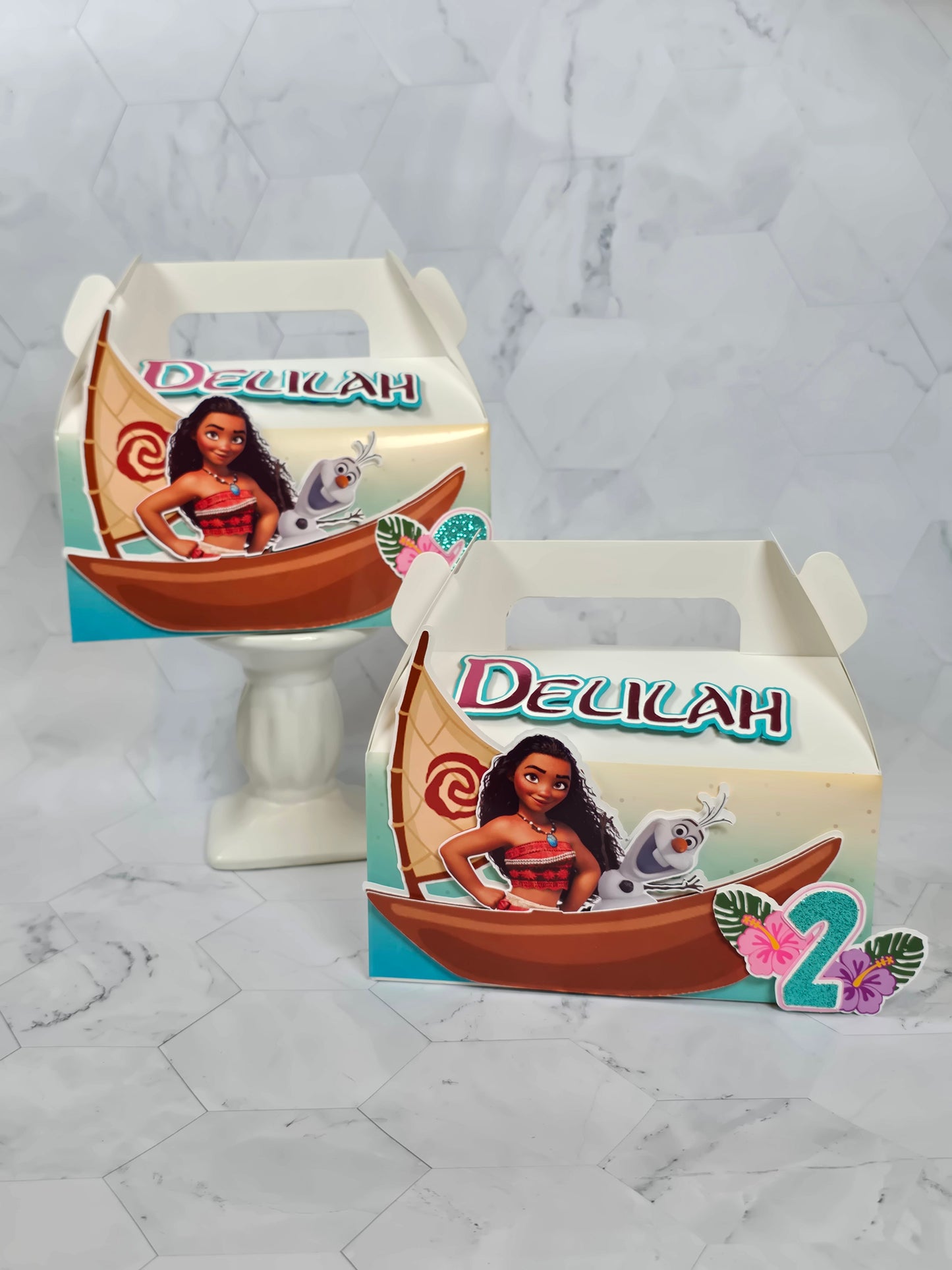 Vaiana Gable boxes, Vaiana party favors , Vaiana birthday