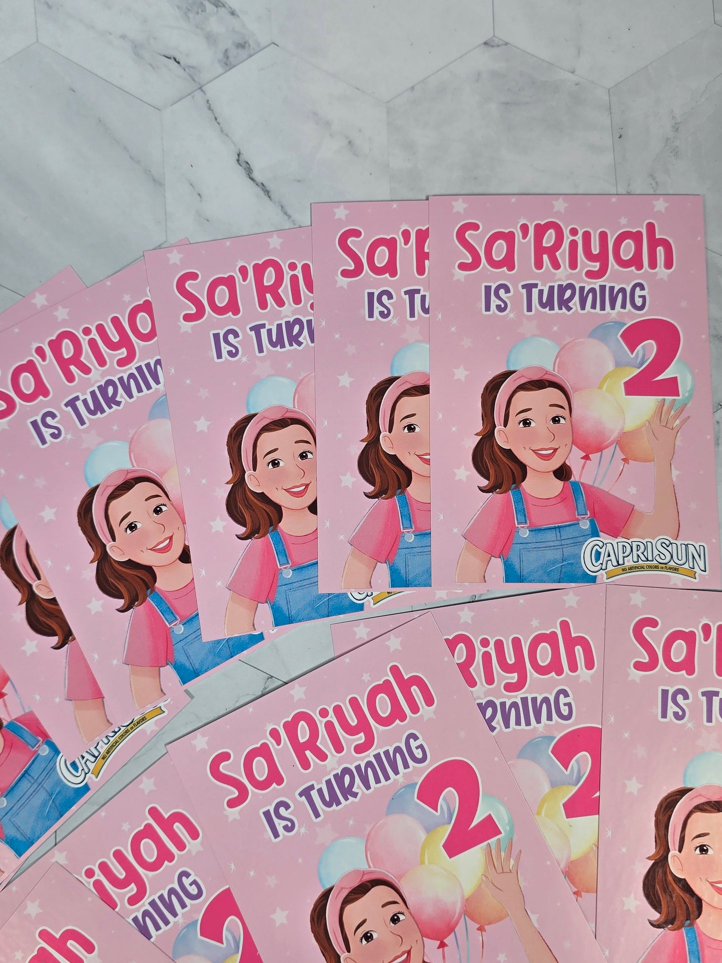 Ms Rachel capri Sun Labels, Ms Rachel waterproof labels, Ms Rachel juice labels
