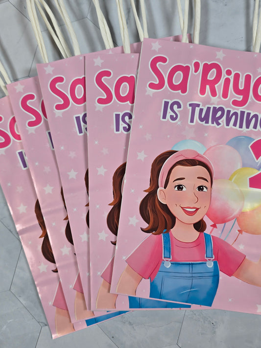 Ms Rachel Goodie bags, Ms Rachel gody bags, Ms Rachel party theme