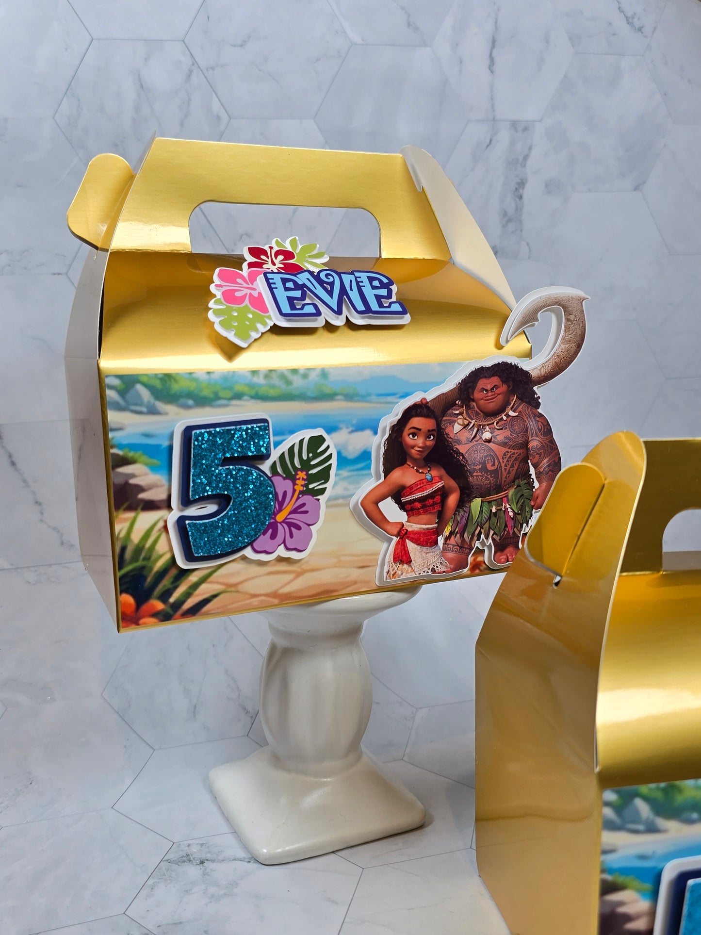 Vaiana Gable boxes, Vaiana party favors , Vaiana birthday