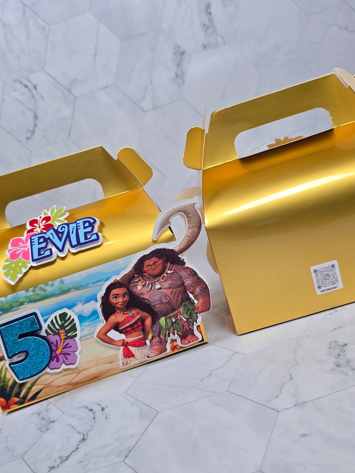 Vaiana Gable boxes, Vaiana party favors , Vaiana birthday