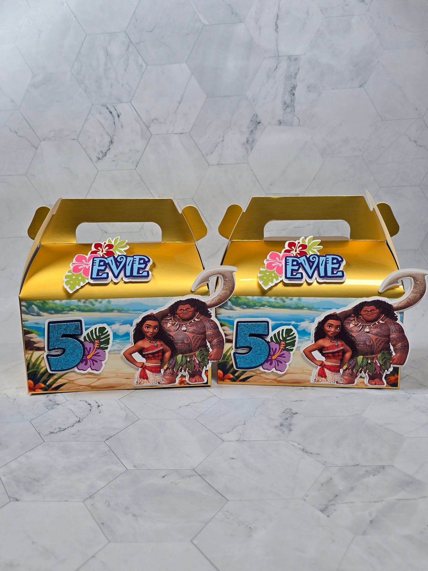Vaiana Gable boxes, Vaiana party favors , Vaiana birthday