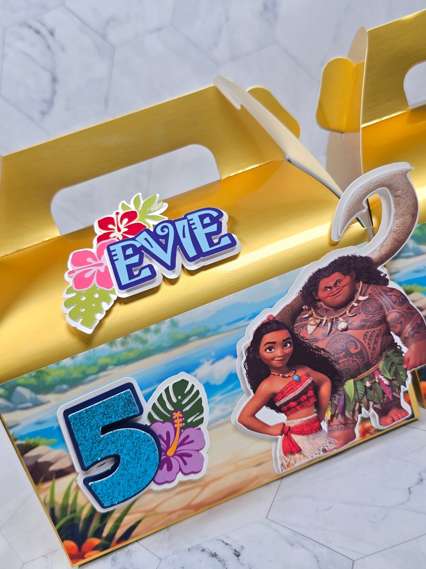Vaiana Gable boxes, Vaiana party favors , Vaiana birthday