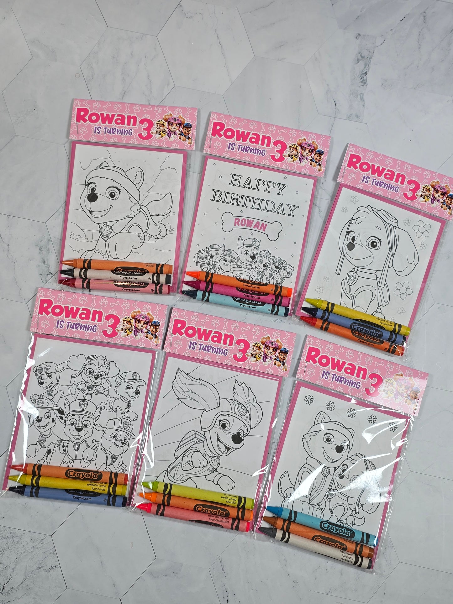 Paw Patrol Coloring books, Paw Patrol party favors, Paw Patrol birthday
