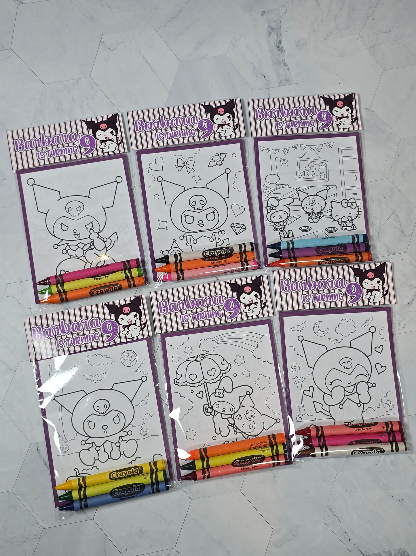 Kuromi coloring books, Kuromi coloring pages, Kuromi party favors